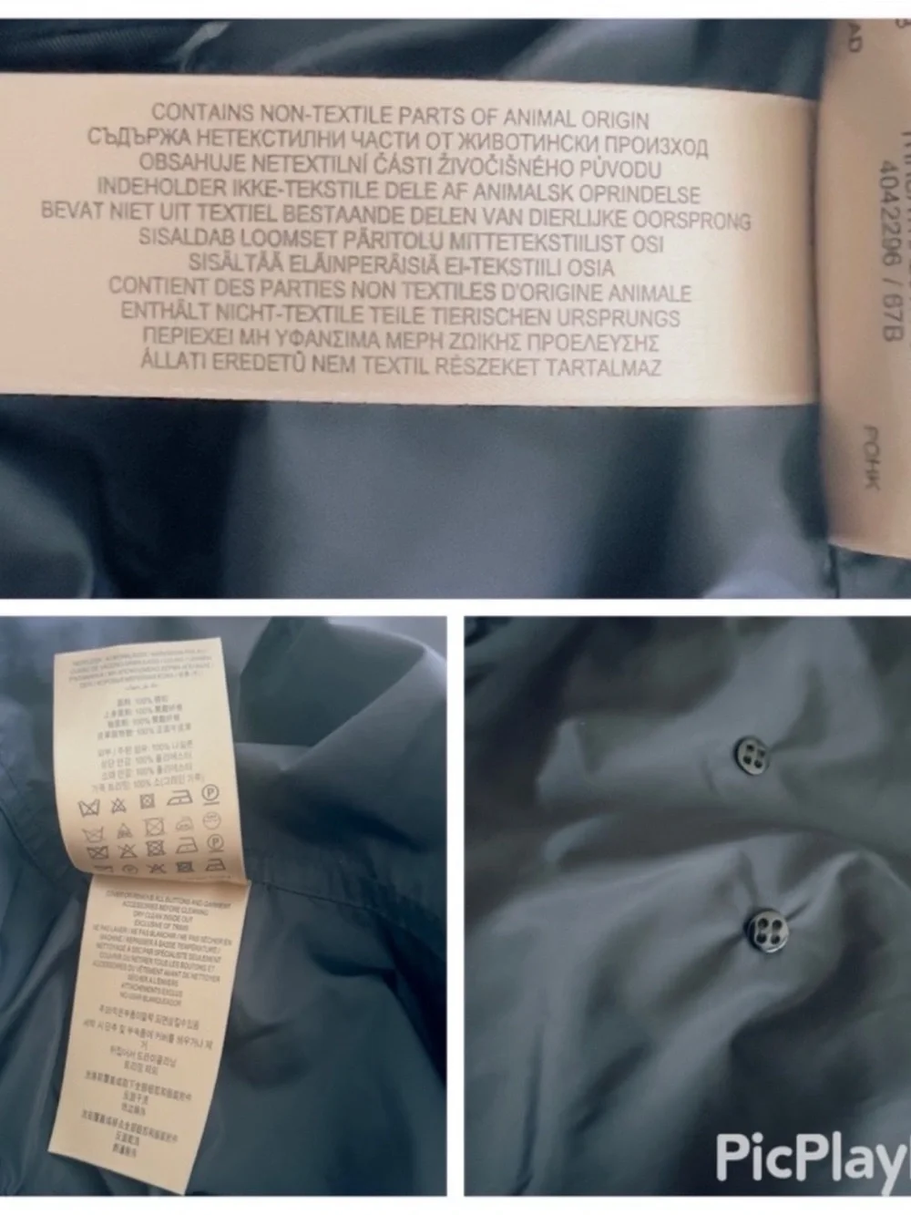 Burberry Classic Double Breasted Trench Raincoat Iconic Navy Polyamide SZ 4 - Picture 13 of 14